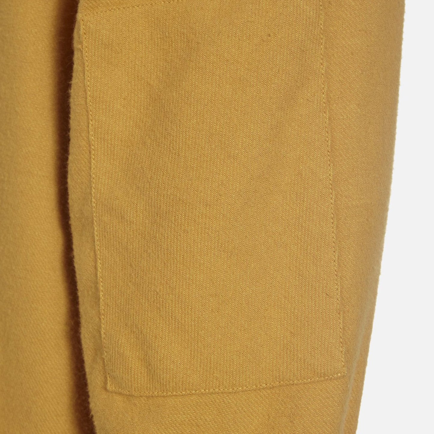 - Brushed Organic Cotton Shirt - Mustard