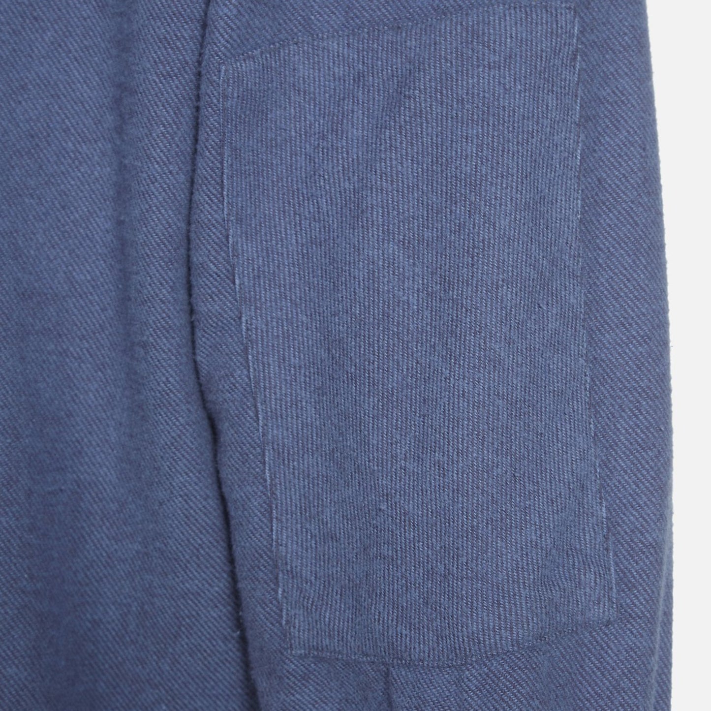 - Brushed Organic Cotton Shirt - Blue