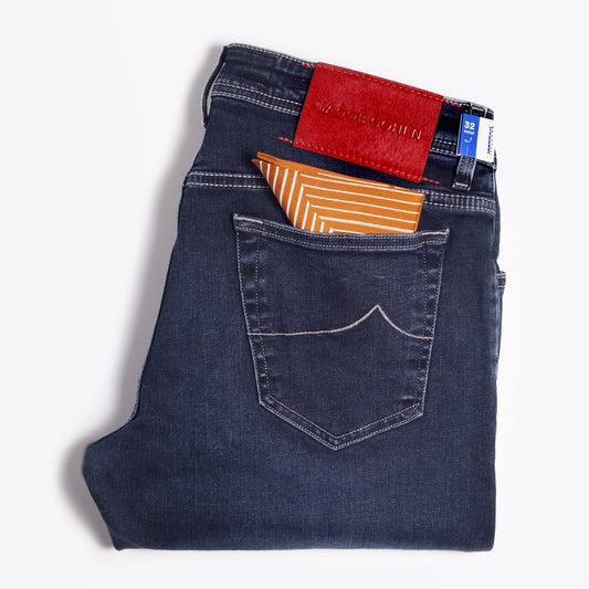- Bard Slim Fit Jeans - Washed Blue