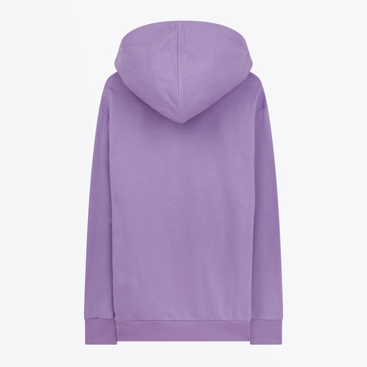 - Women's Zebra Logo Cotton Hoodie - Lilac