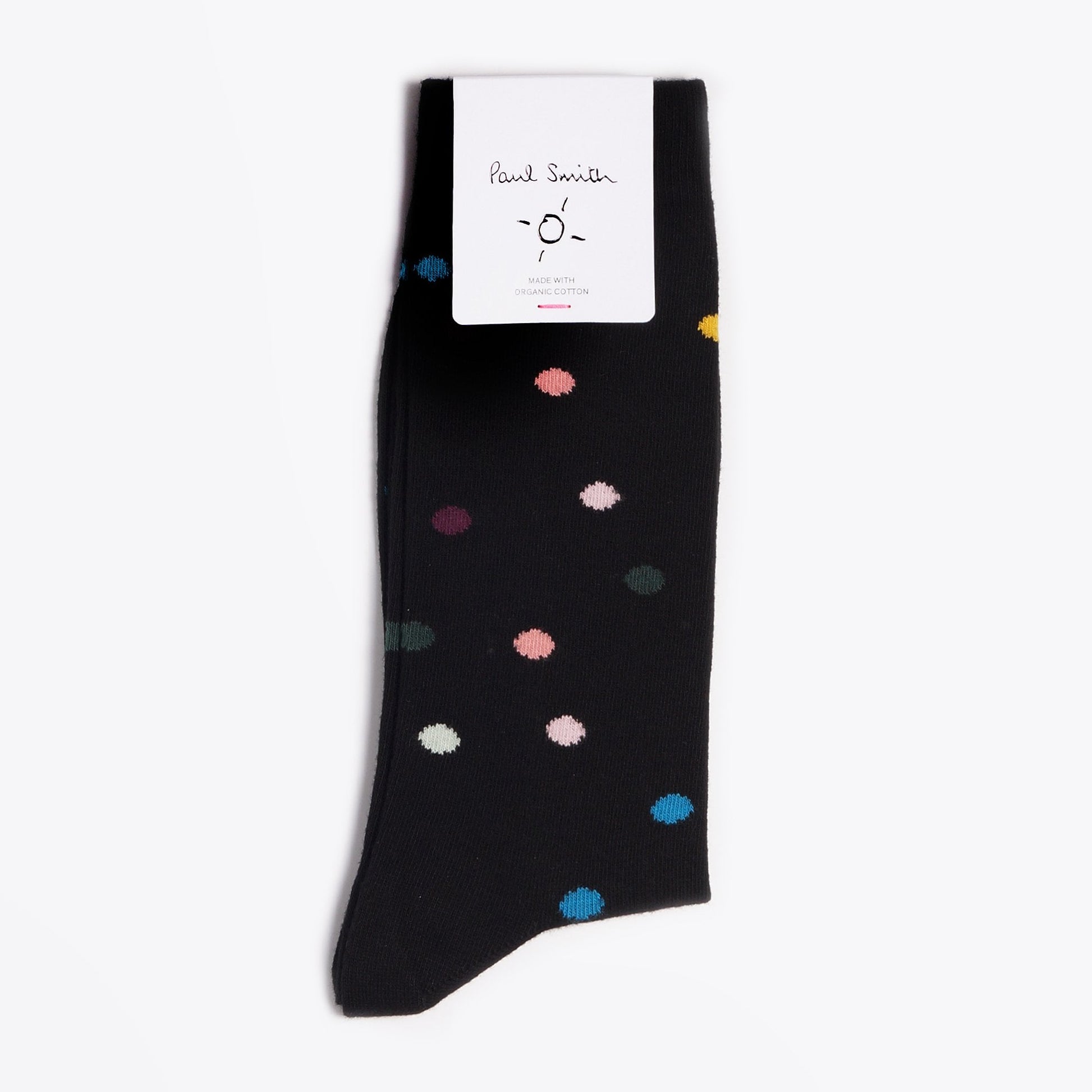 Paul Multi Polka Dot Socks - Black