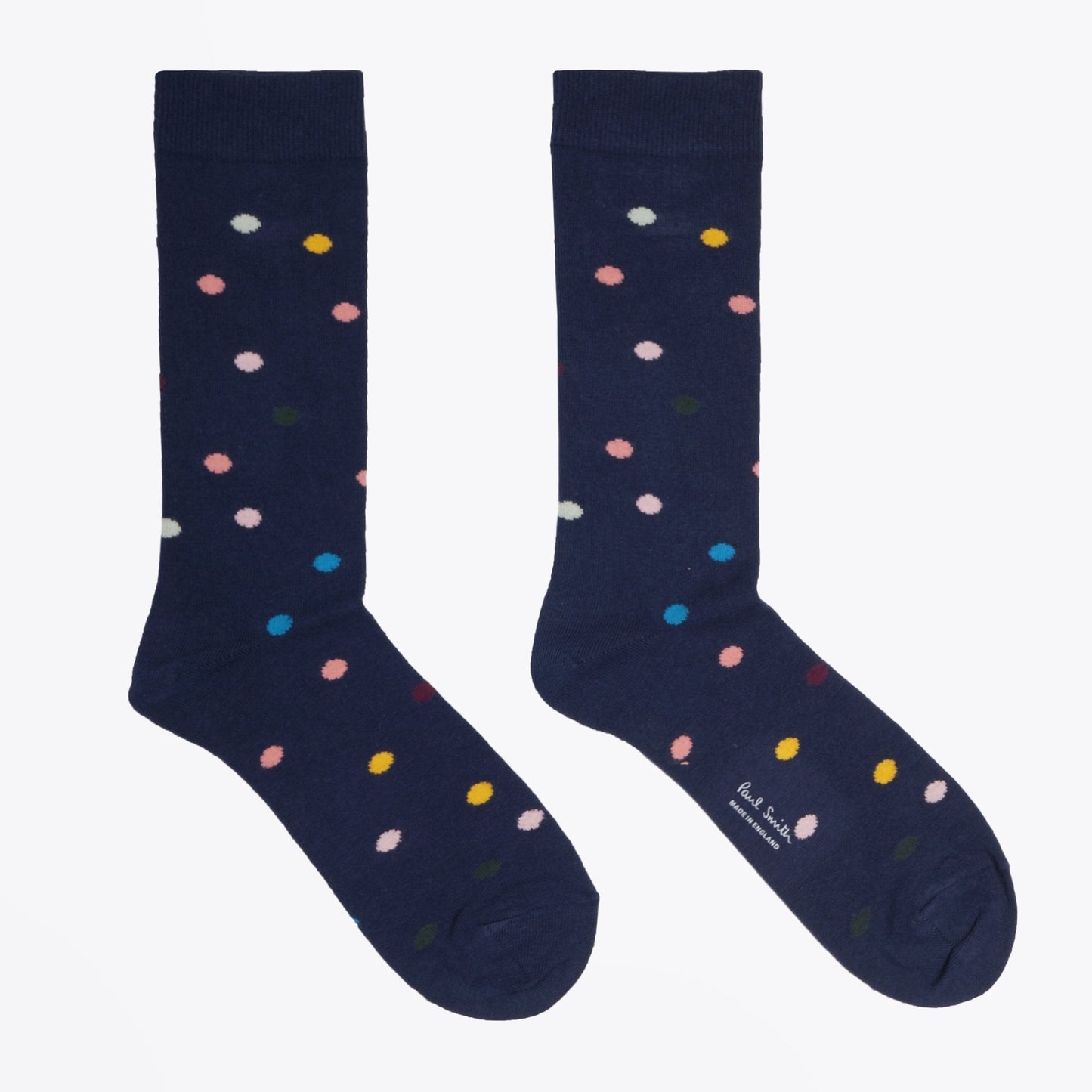 Multi Polka Dot Socks - Navy