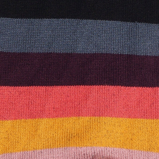 - Artist Stripe Toe Socks - Black/Multi