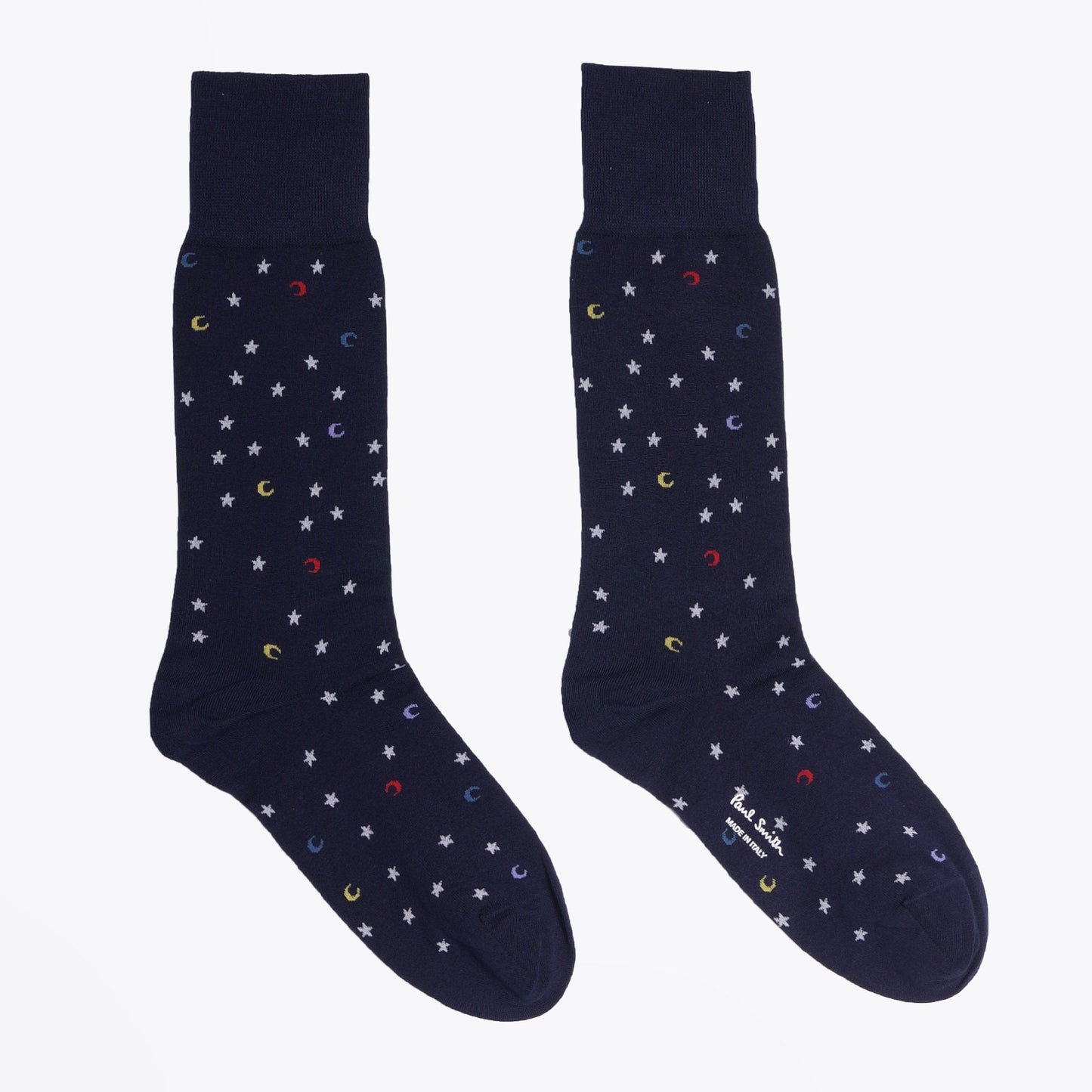 Moon And Stars Socks - Navy