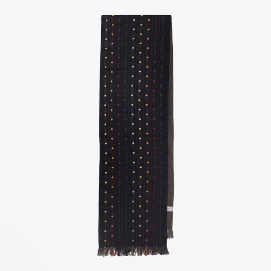 - Artist Polka Dot Scarf - Black