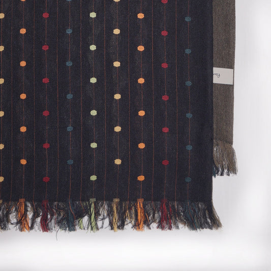 - Artist Polka Dot Scarf - Black