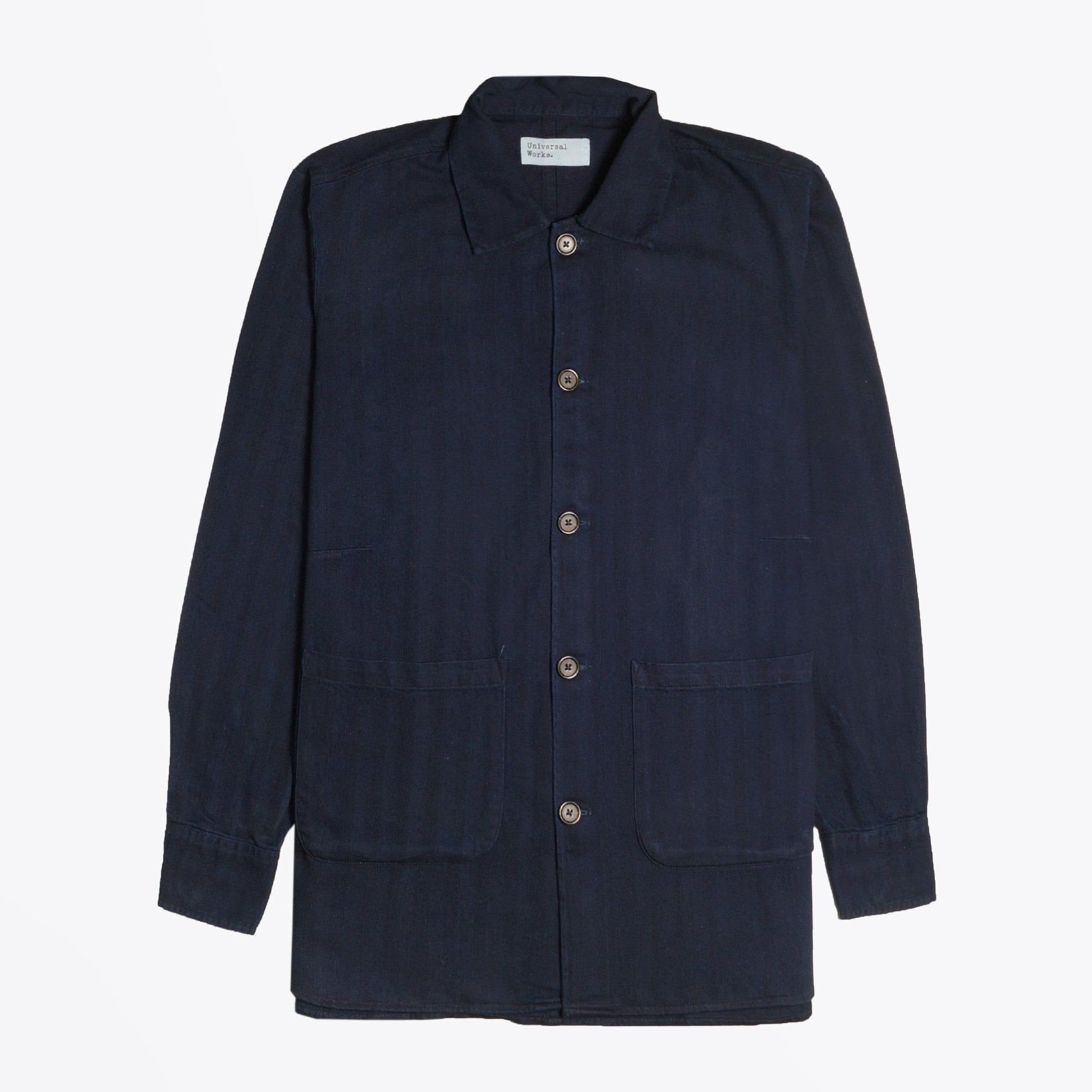 Universal Herringbone Denim Shirt - Indigo