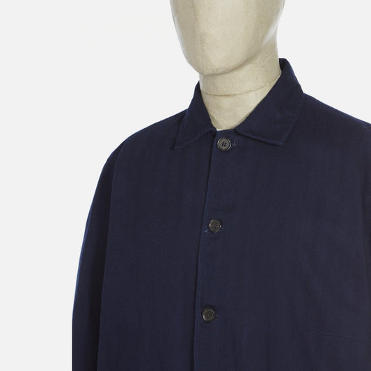 Herringbone Denim Shirt - Indigo