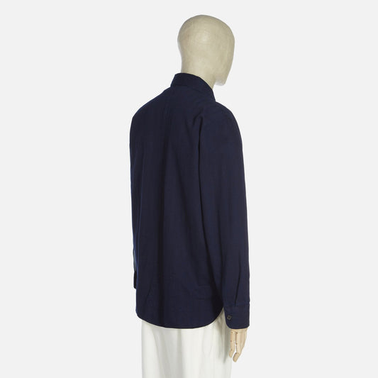 Herringbone Denim Shirt - Indigo