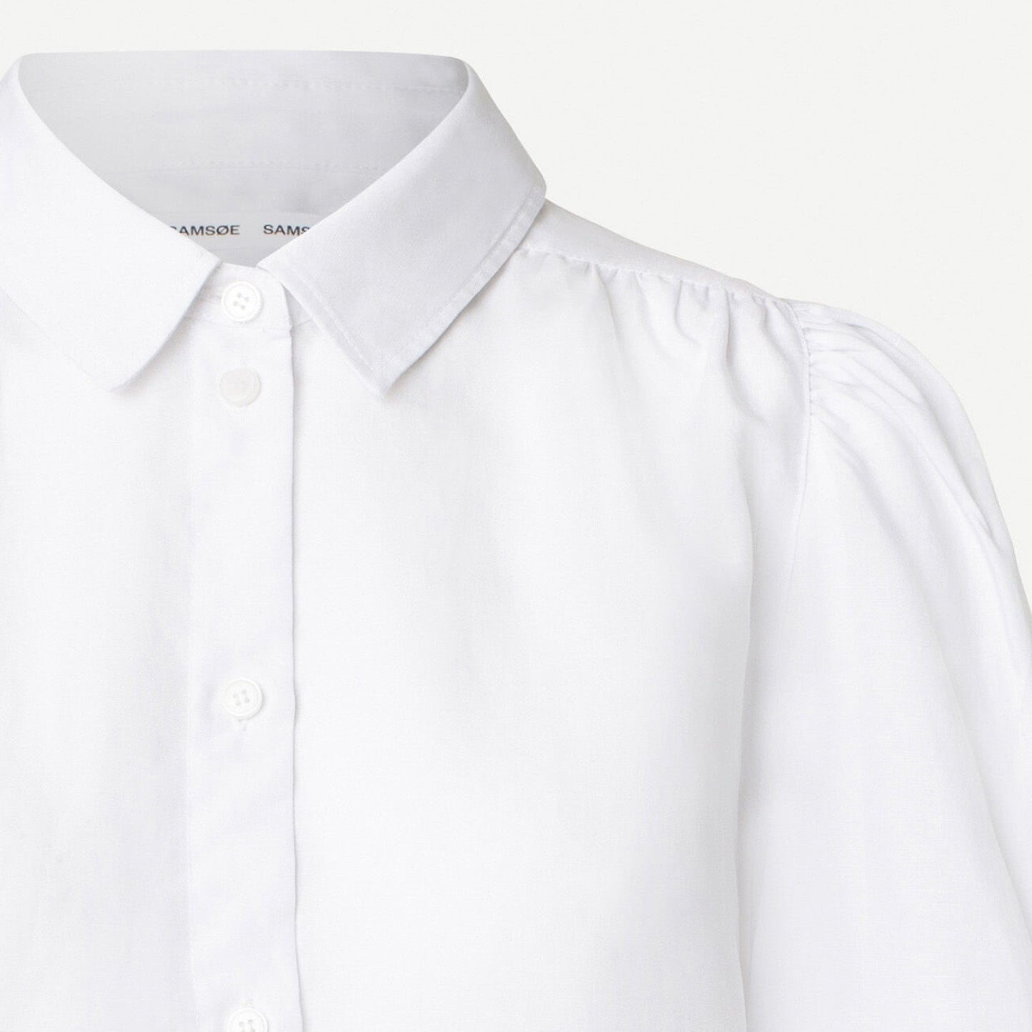 Linen-Blend Shirt - White