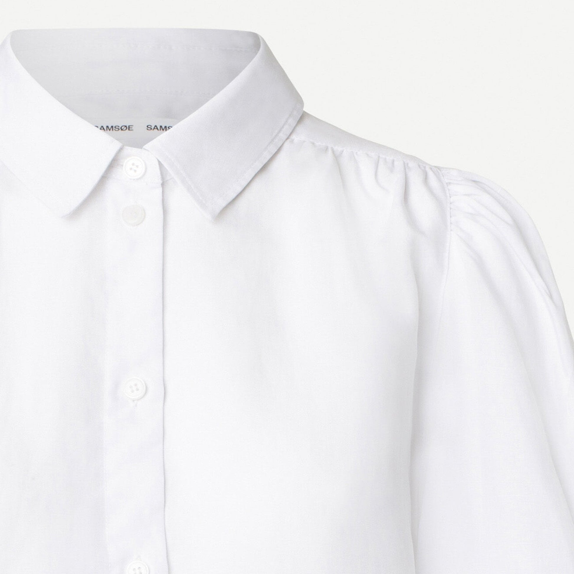 Samsoe Linen-Blend Shirt - White