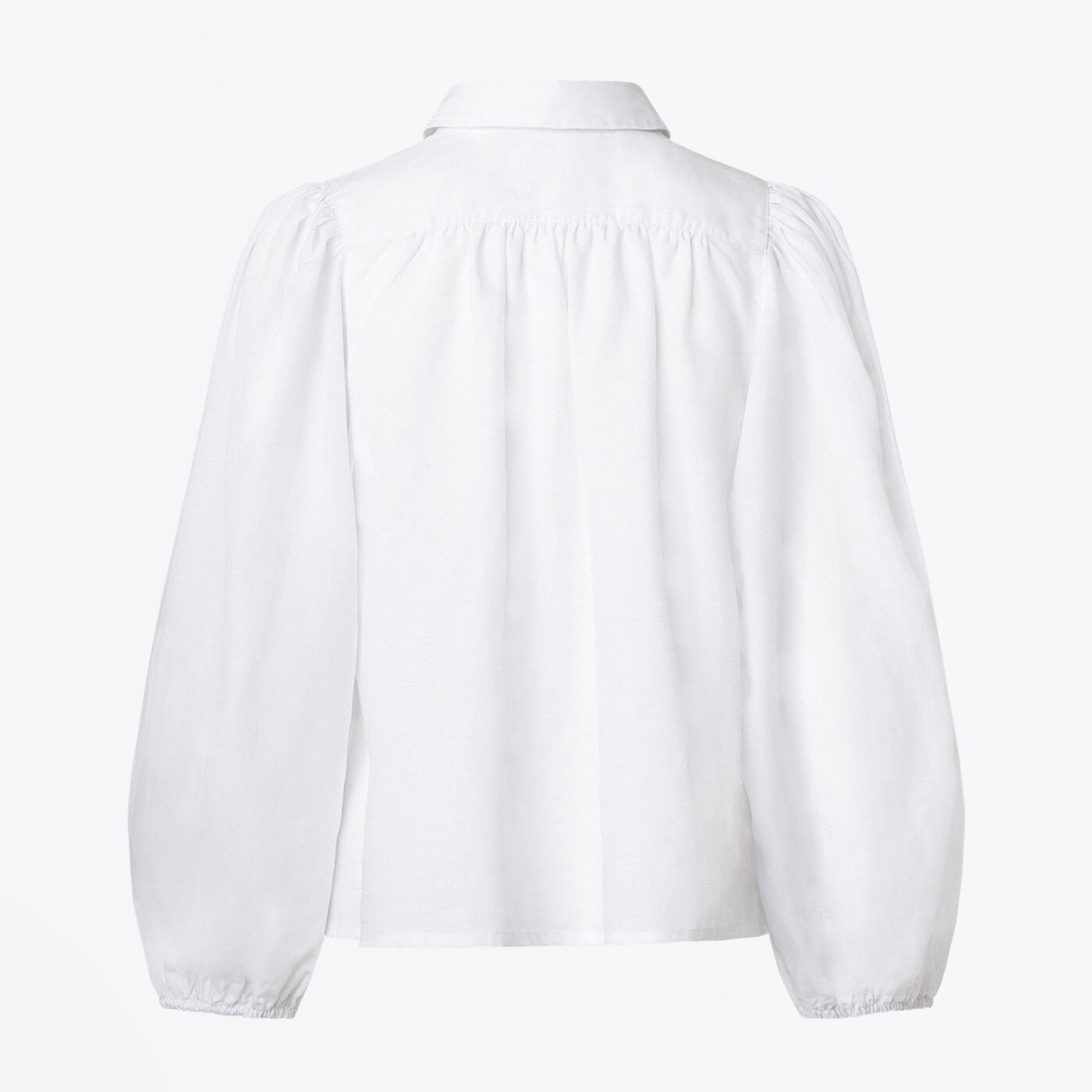 Samsoe Linen-Blend Shirt - White