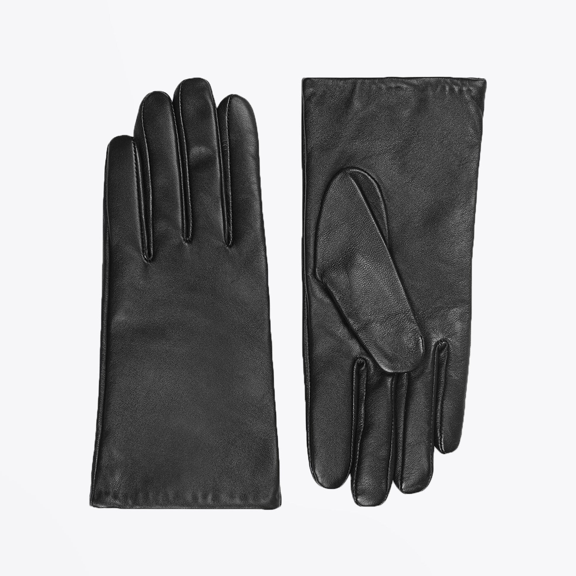 Samsoe Leather Gloves - Black