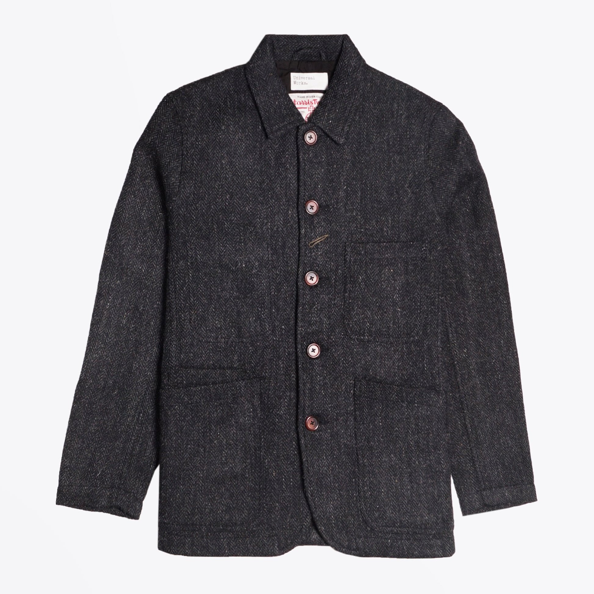 Universal Harris Tweed Bakers Jacket - Charcoal