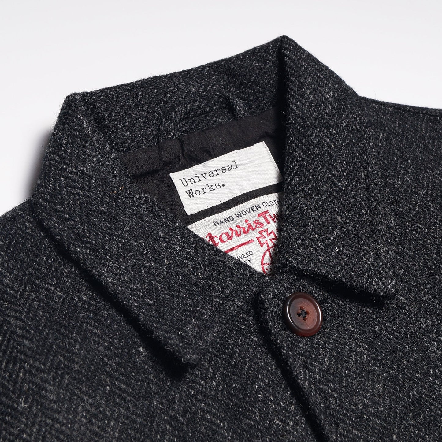 Harris Tweed Bakers Jacket - Charcoal