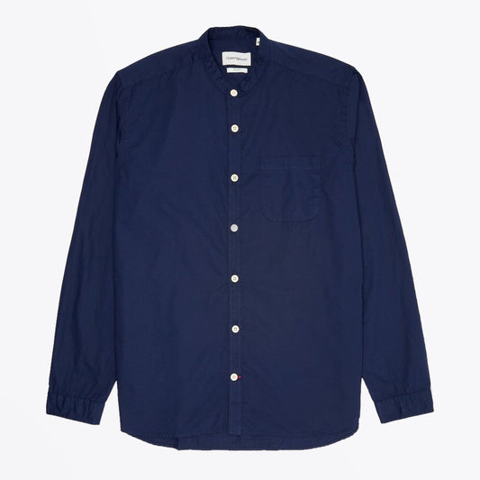 Grandad - Organic Cotton Shirt - Navy