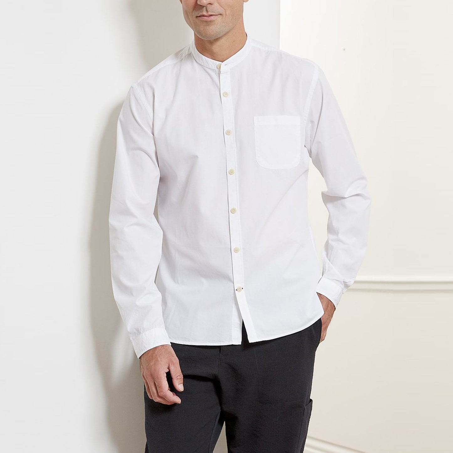Grandad - Organic Cotton Shirt - White