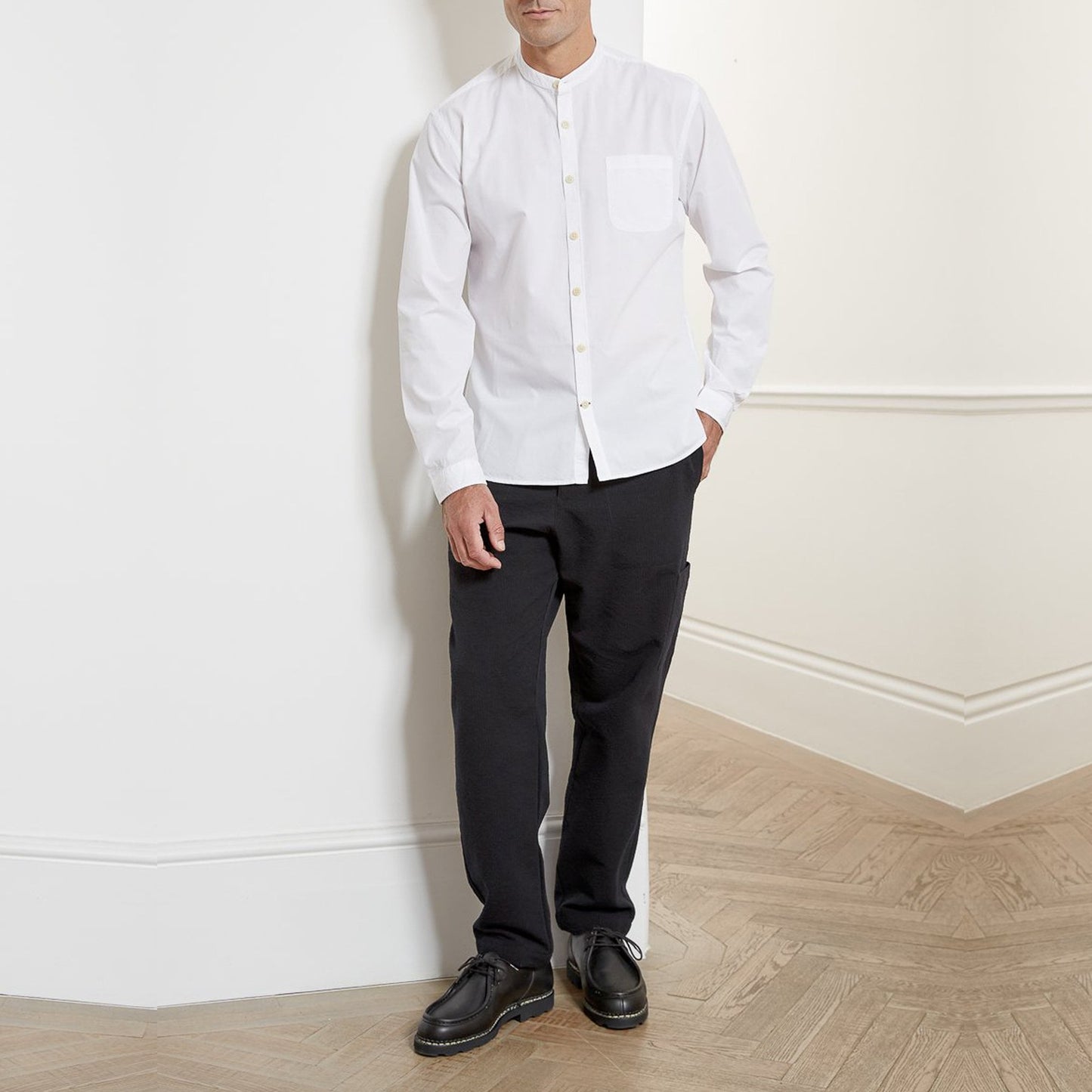 Grandad - Organic Cotton Shirt - White
