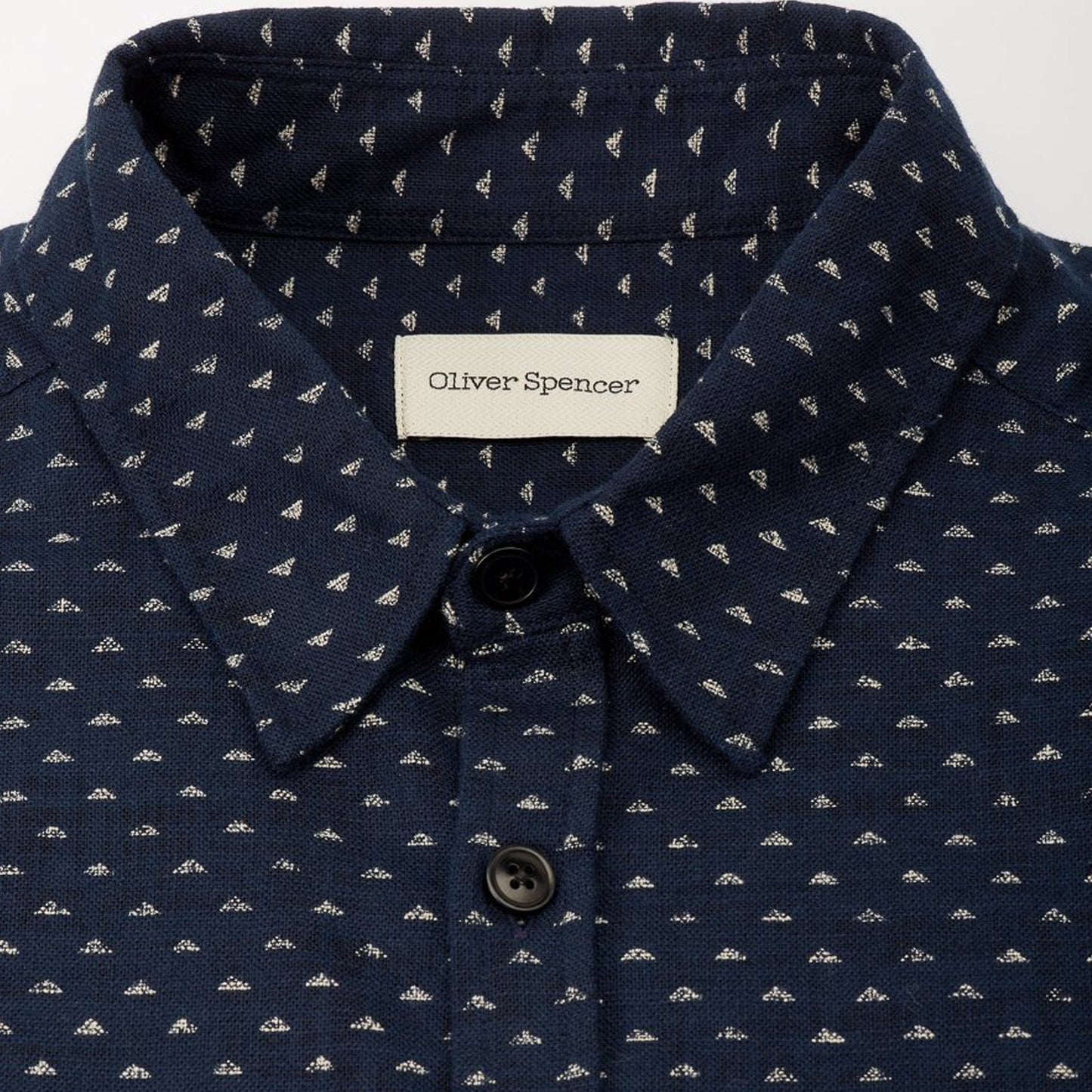 New York Special - Geometric Print Shirt - Navy