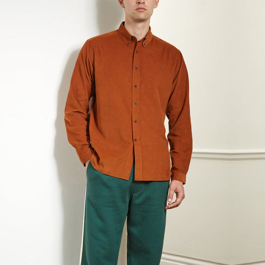 - Brook - Corduroy Shirt - Orange
