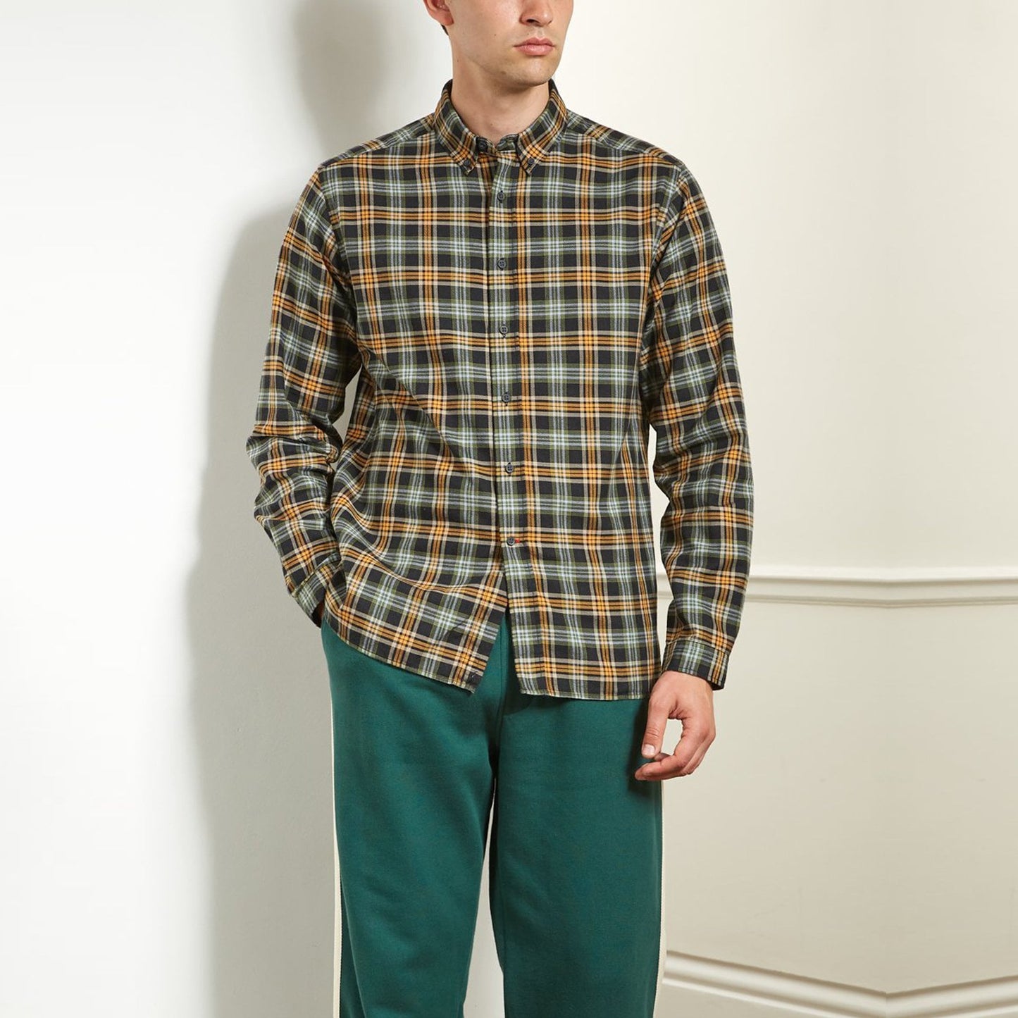 - Brook - Checked Shirt - Green/Multi