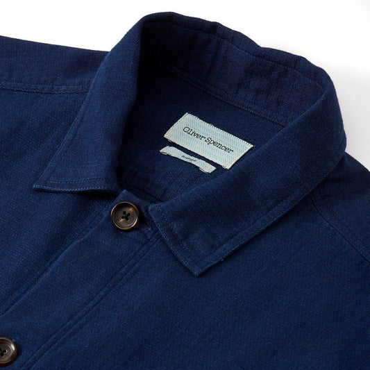 - Eltham - Cotton Overshirt - Indigo