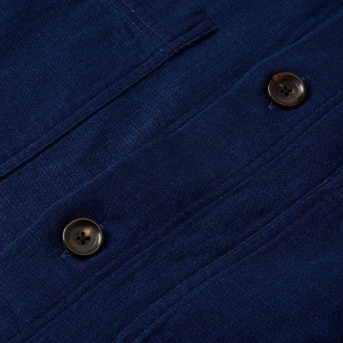 - Eltham - Cotton Overshirt - Indigo