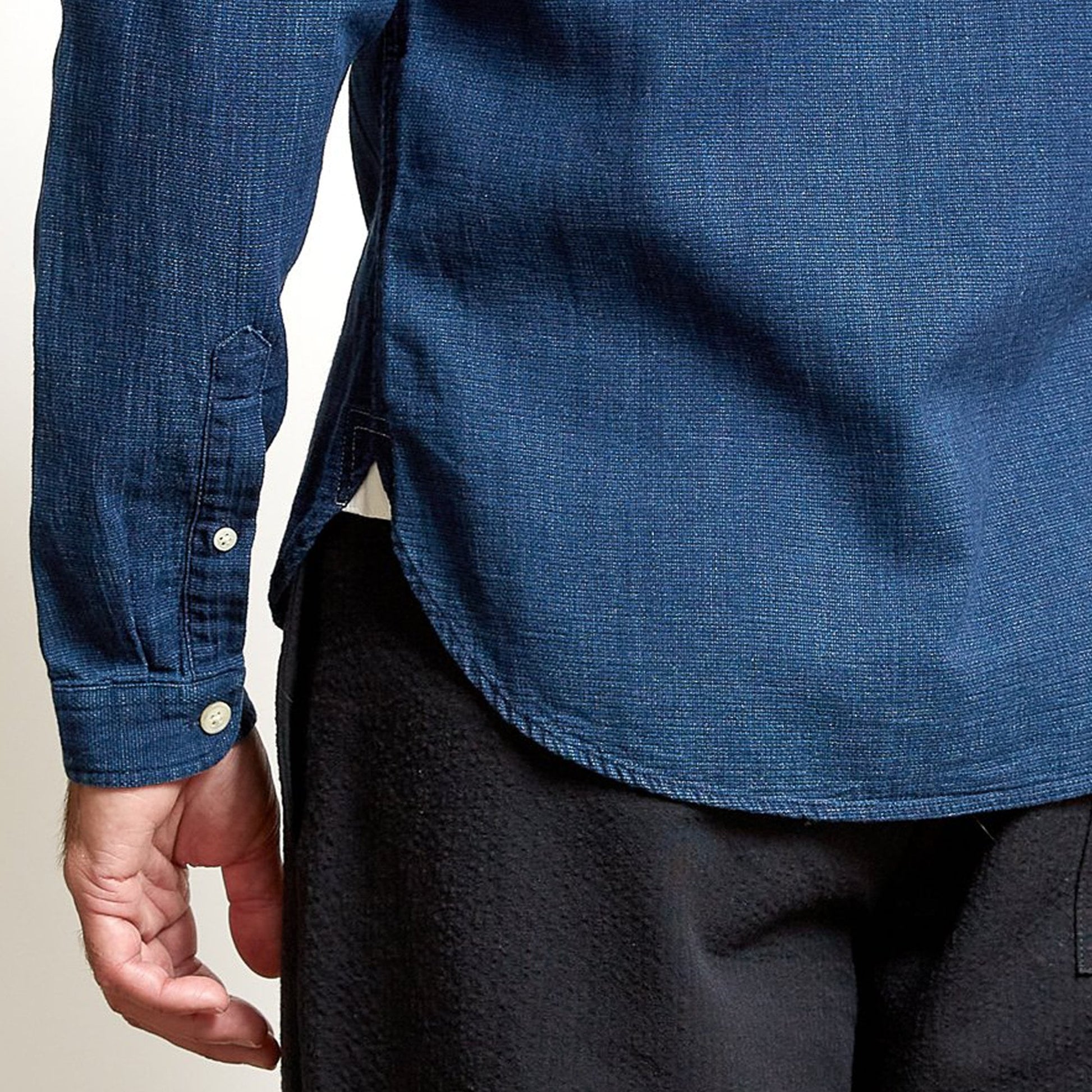 Oliver Grandad - Indigo-Dyed Cotton Shirt - Navy/Blue