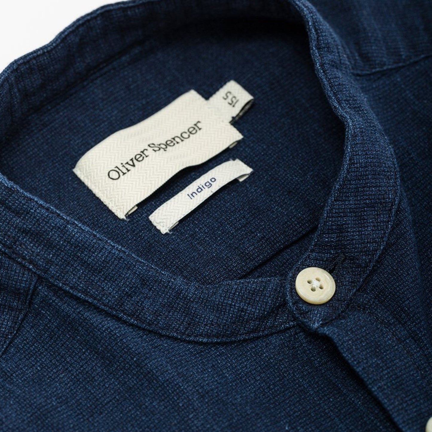 Grandad - Indigo-Dyed Cotton Shirt - Navy/Blue