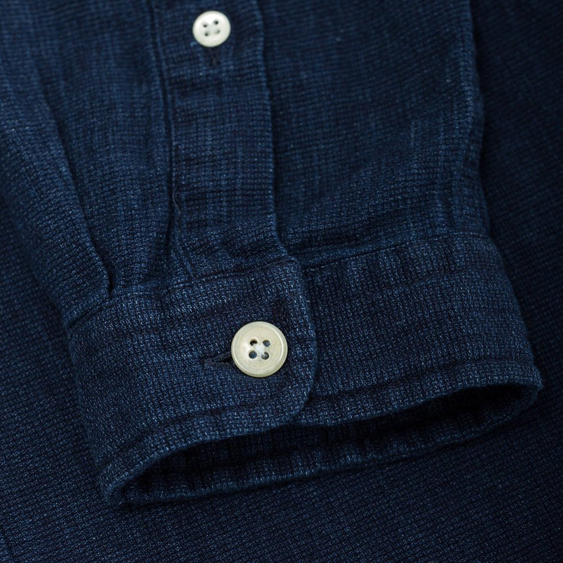 Oliver Grandad - Indigo-Dyed Cotton Shirt - Navy/Blue