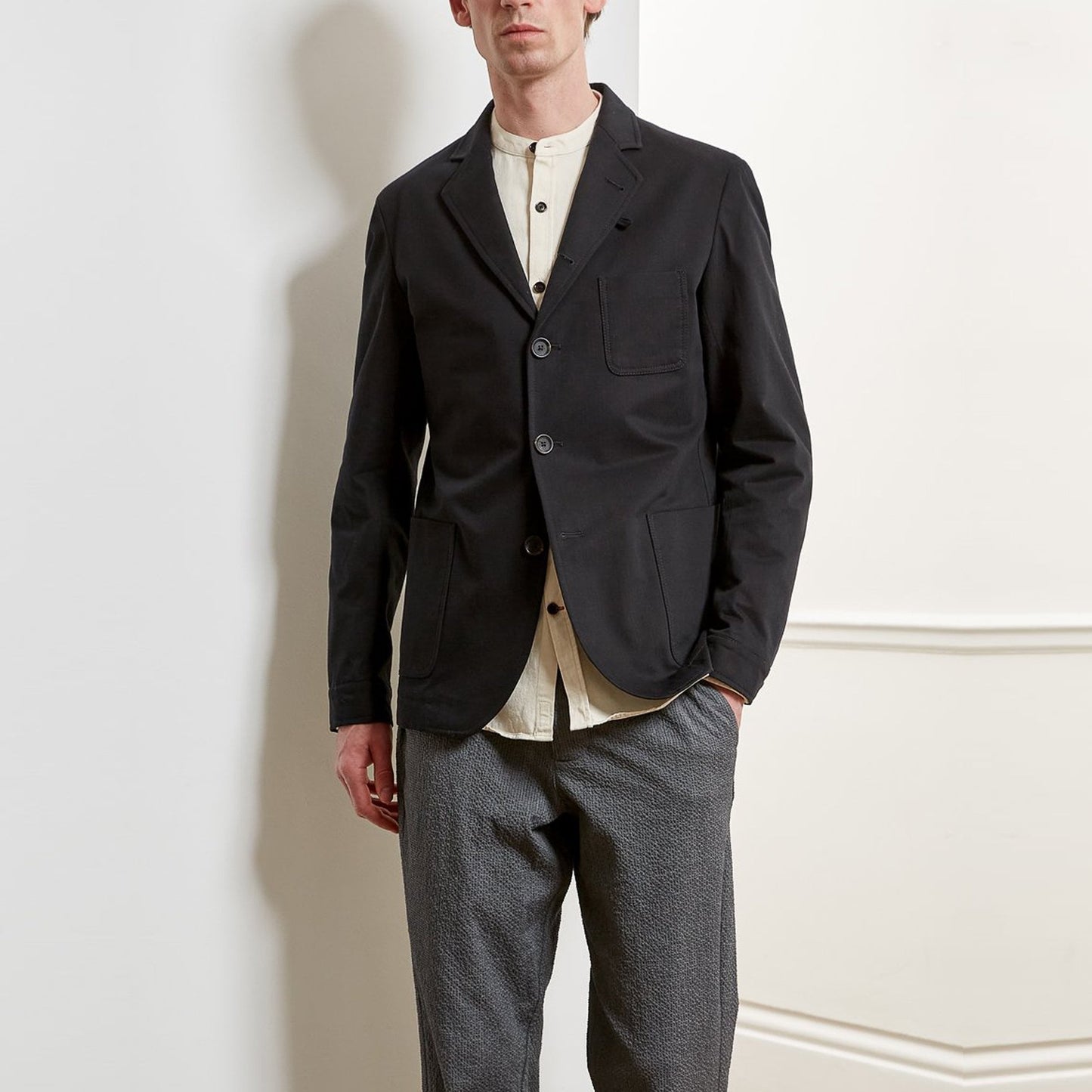 - Solms - Organic Cotton Jacket - Black