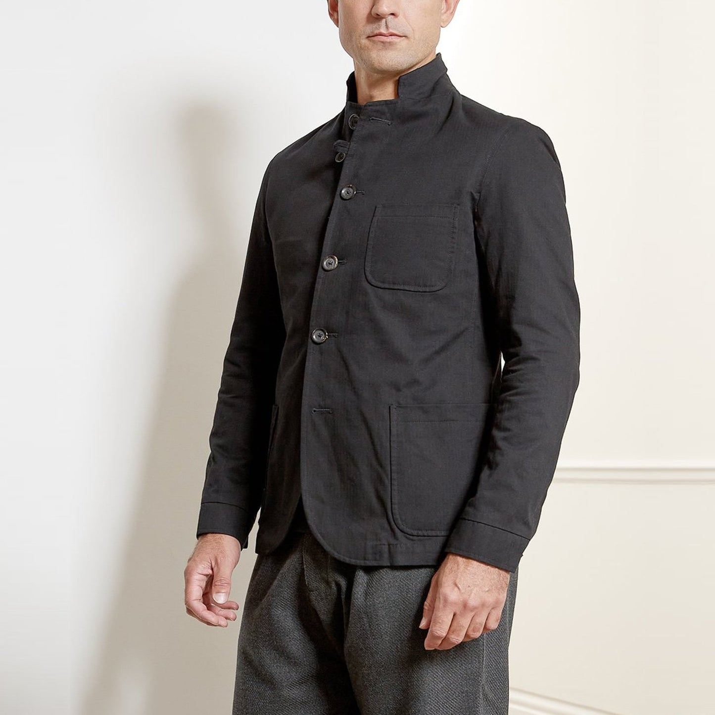 - Solms - Organic Cotton Jacket - Black