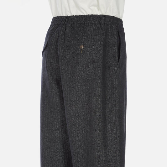 - Pleated Track Pants - Black