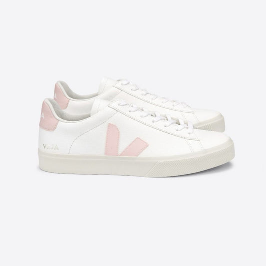 - ChromeFree Leather Campo Sneakers - White/Pink