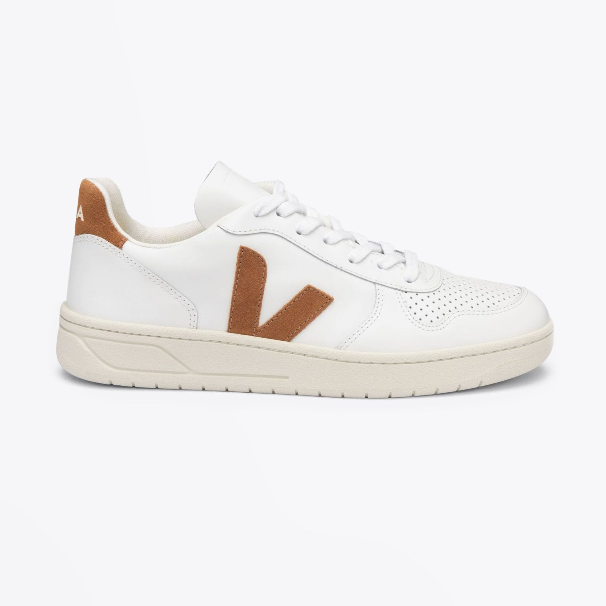 Veja Leather V-10 Sneakers - White