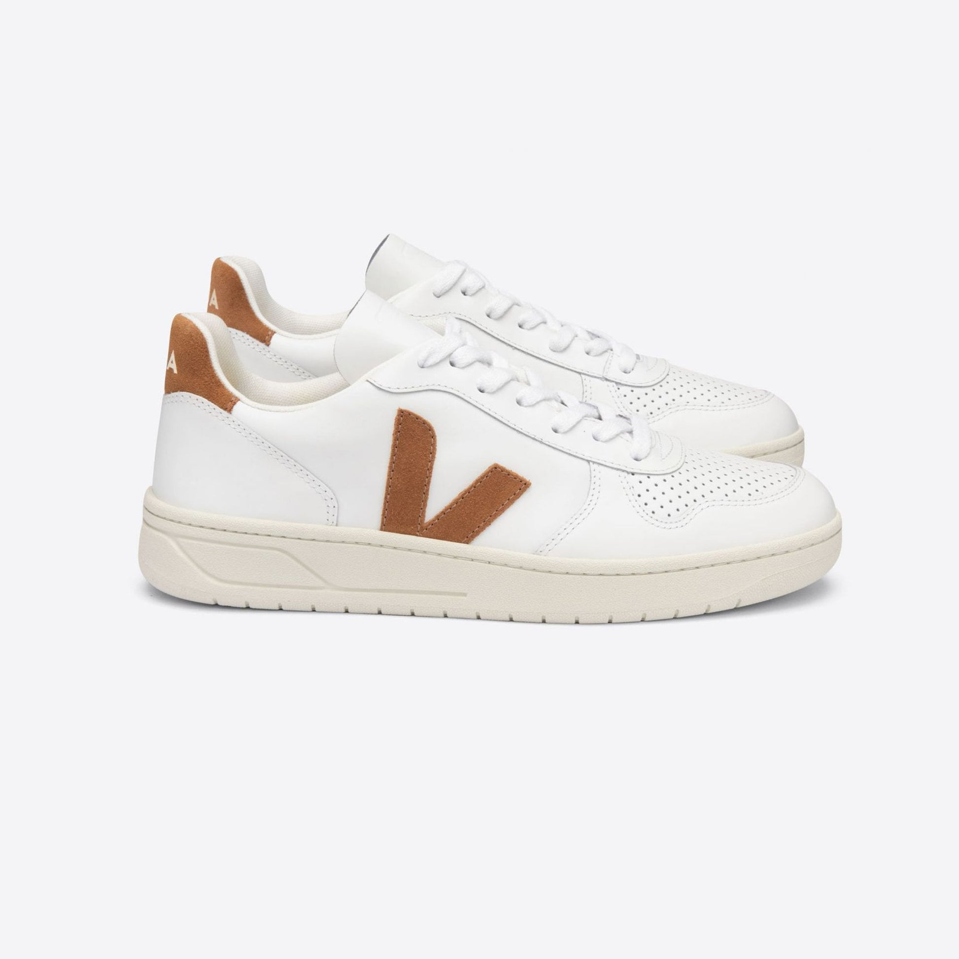 Veja Leather V-10 Sneakers - White