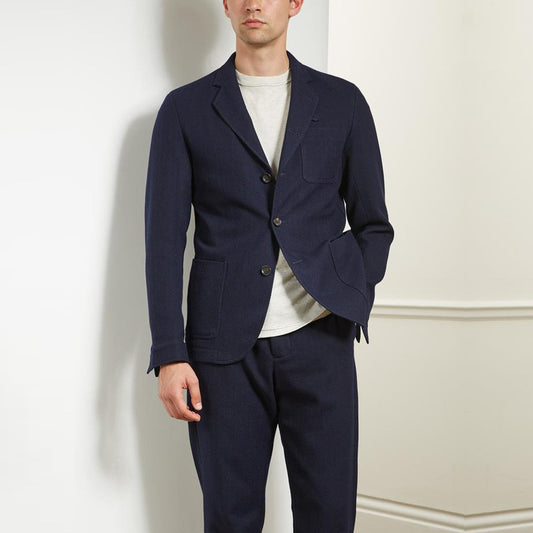 - Solms - Wool-Blend Jacket - Navy