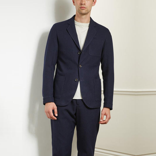 - Solms - Wool-Blend Jacket - Navy