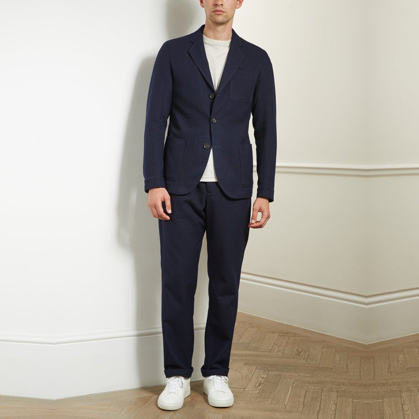 - Solms - Wool-Blend Jacket - Navy