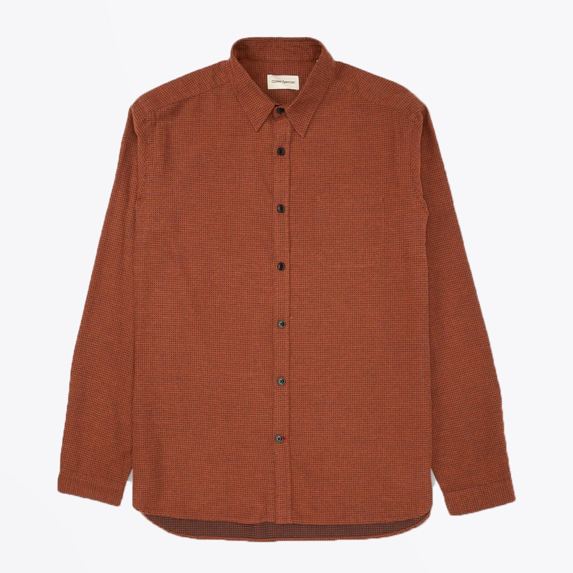 Oliver New York Special - Textured Shirt - Rust