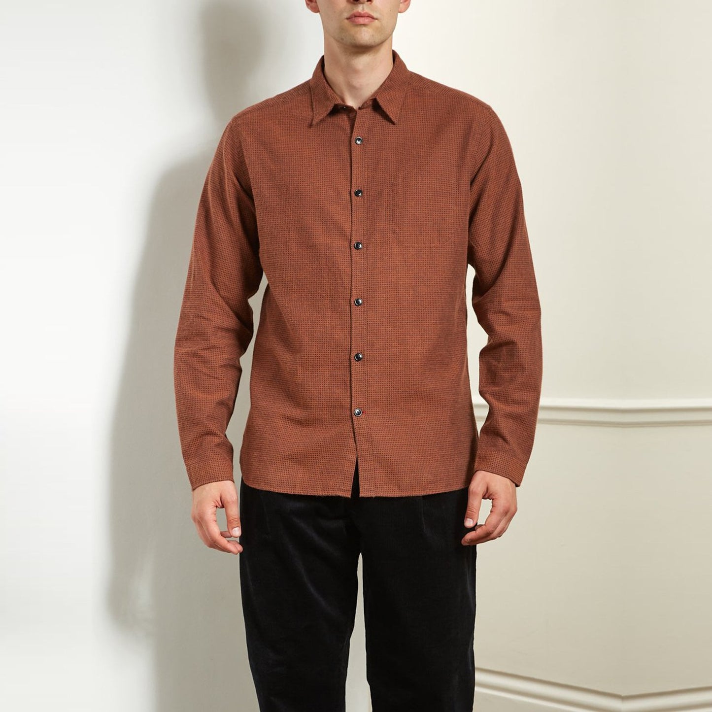 New York Special - Textured Shirt - Rust