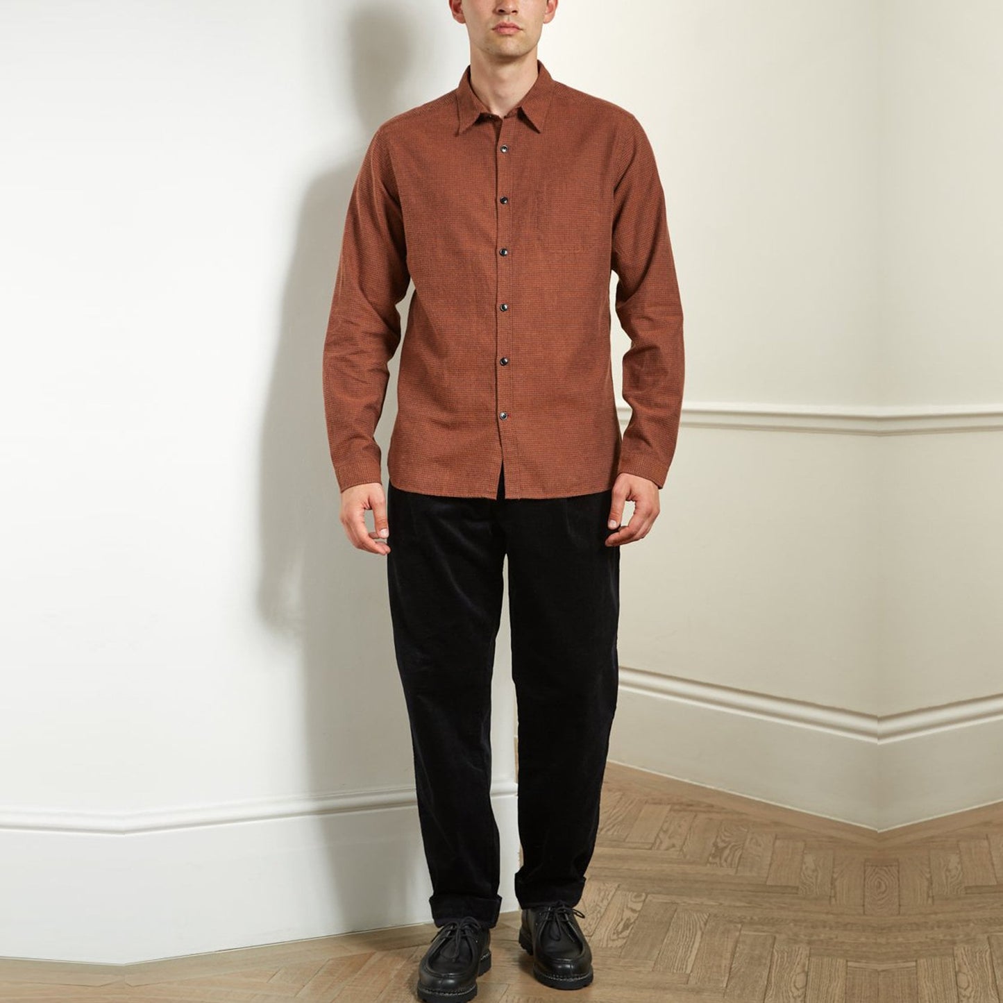 New York Special - Textured Shirt - Rust