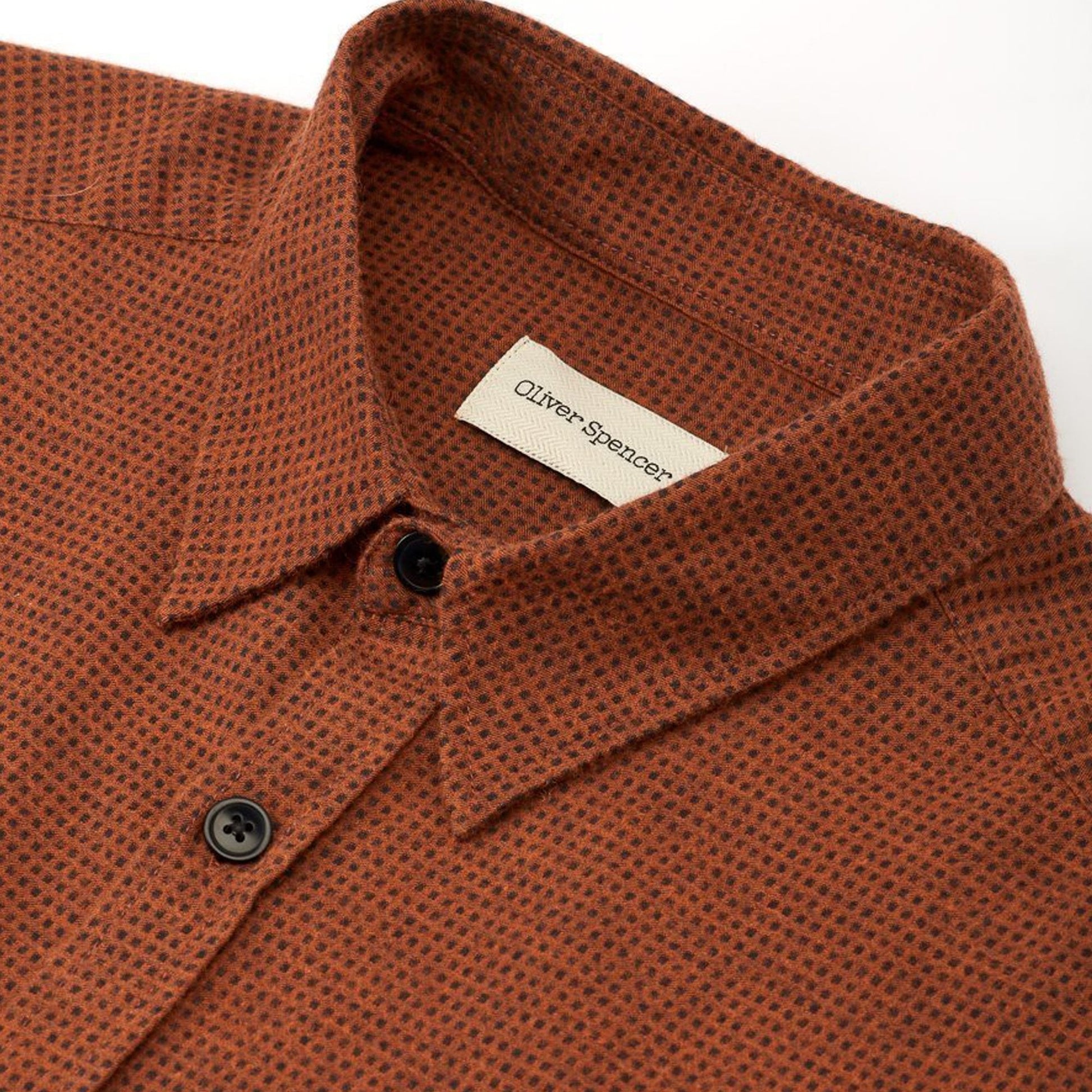 Oliver New York Special - Textured Shirt - Rust