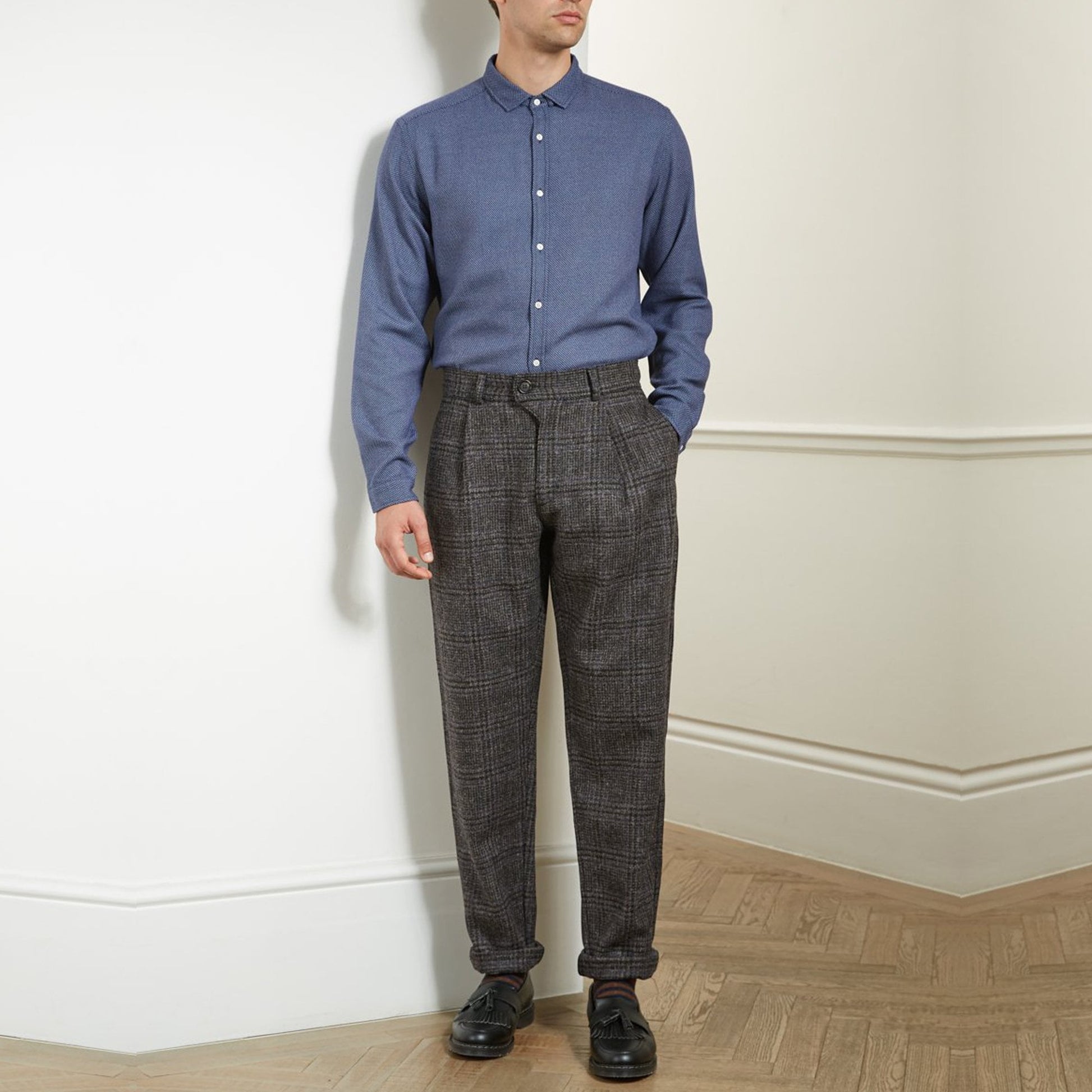 Oliver Kendrick - Pleated Trousers - Grey