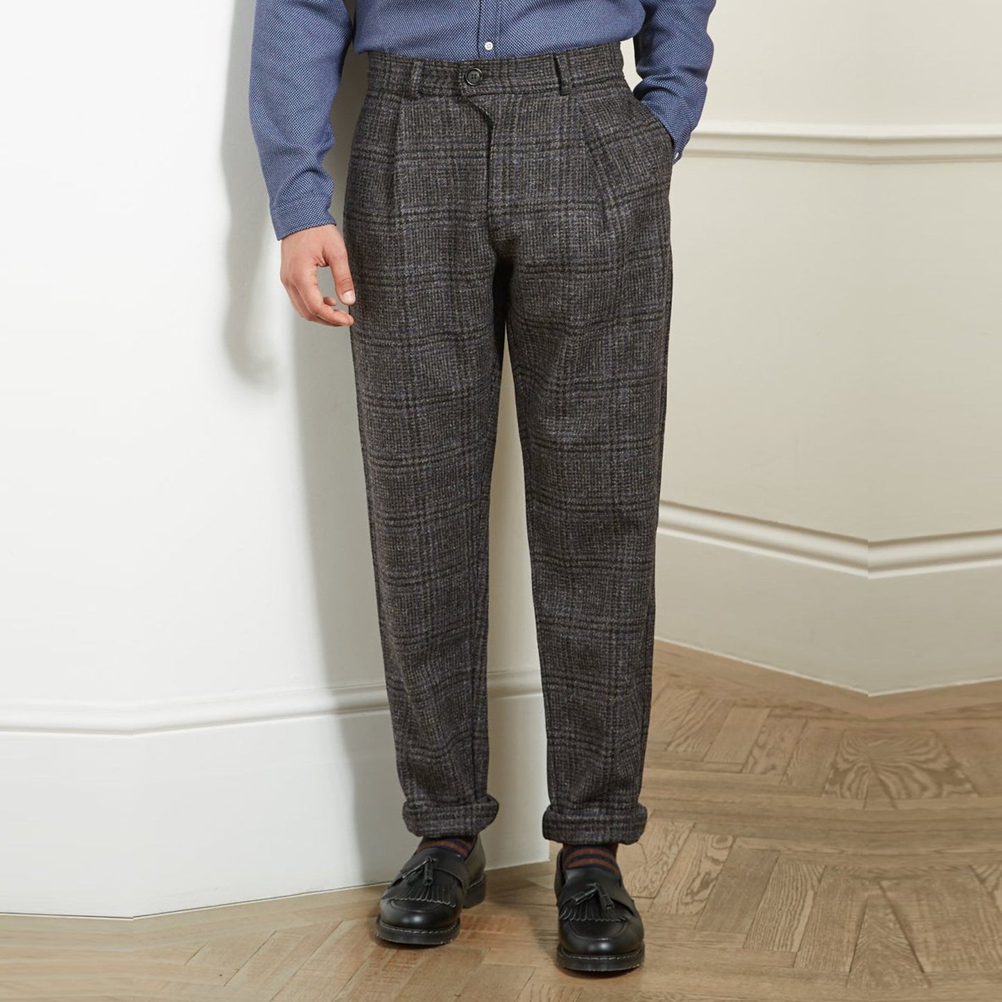 Kendrick - Pleated Trousers - Grey