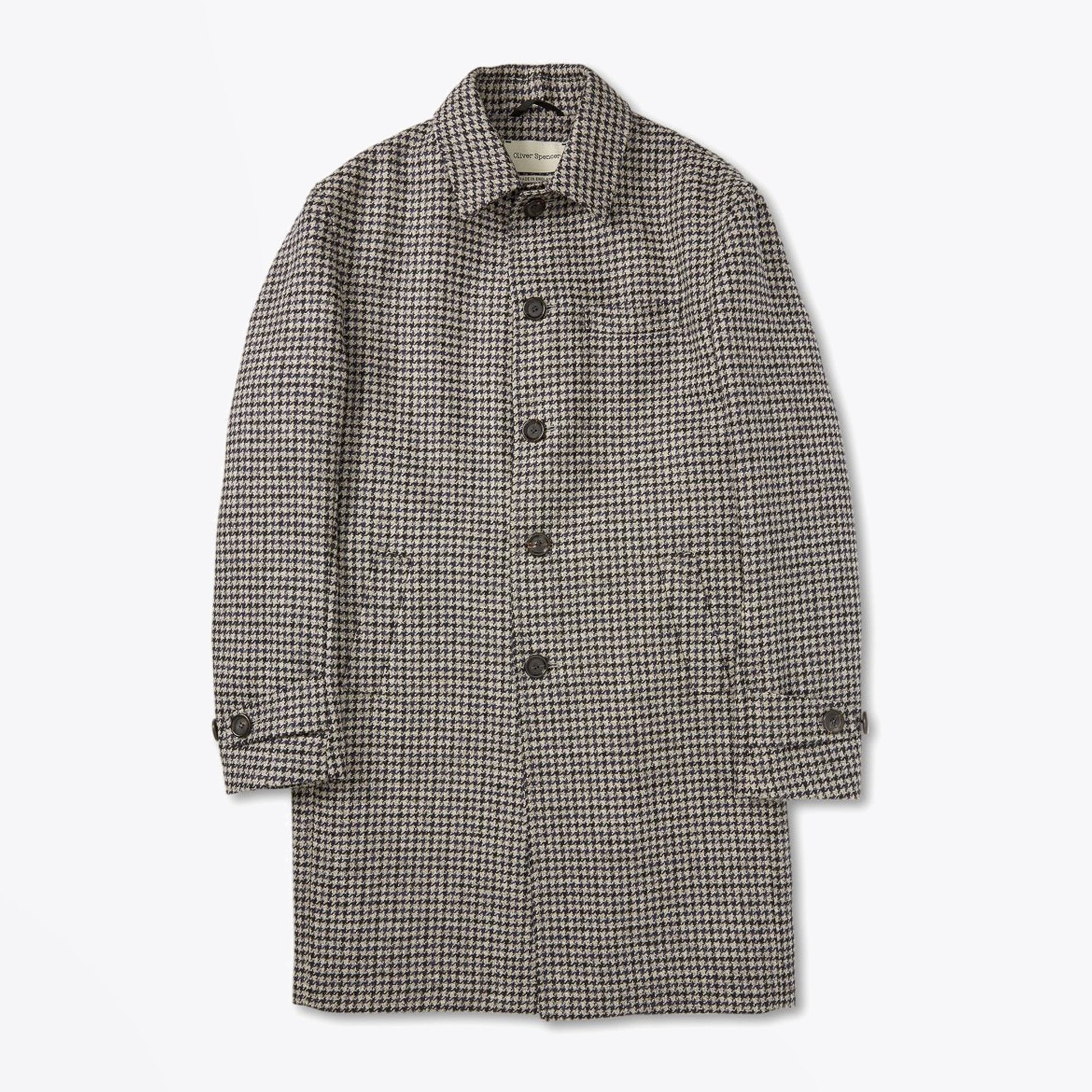 Oliver Grandpa - Houndstooth Coat - Navy