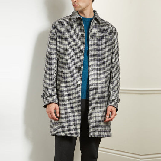 Grandpa - Houndstooth Coat - Navy