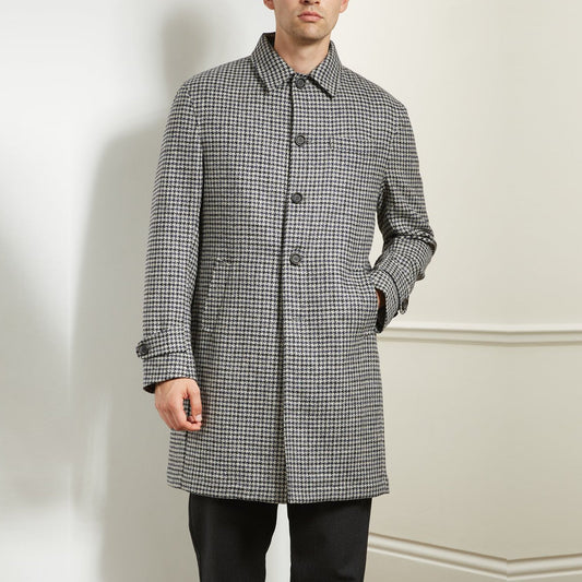 Grandpa - Houndstooth Coat - Navy
