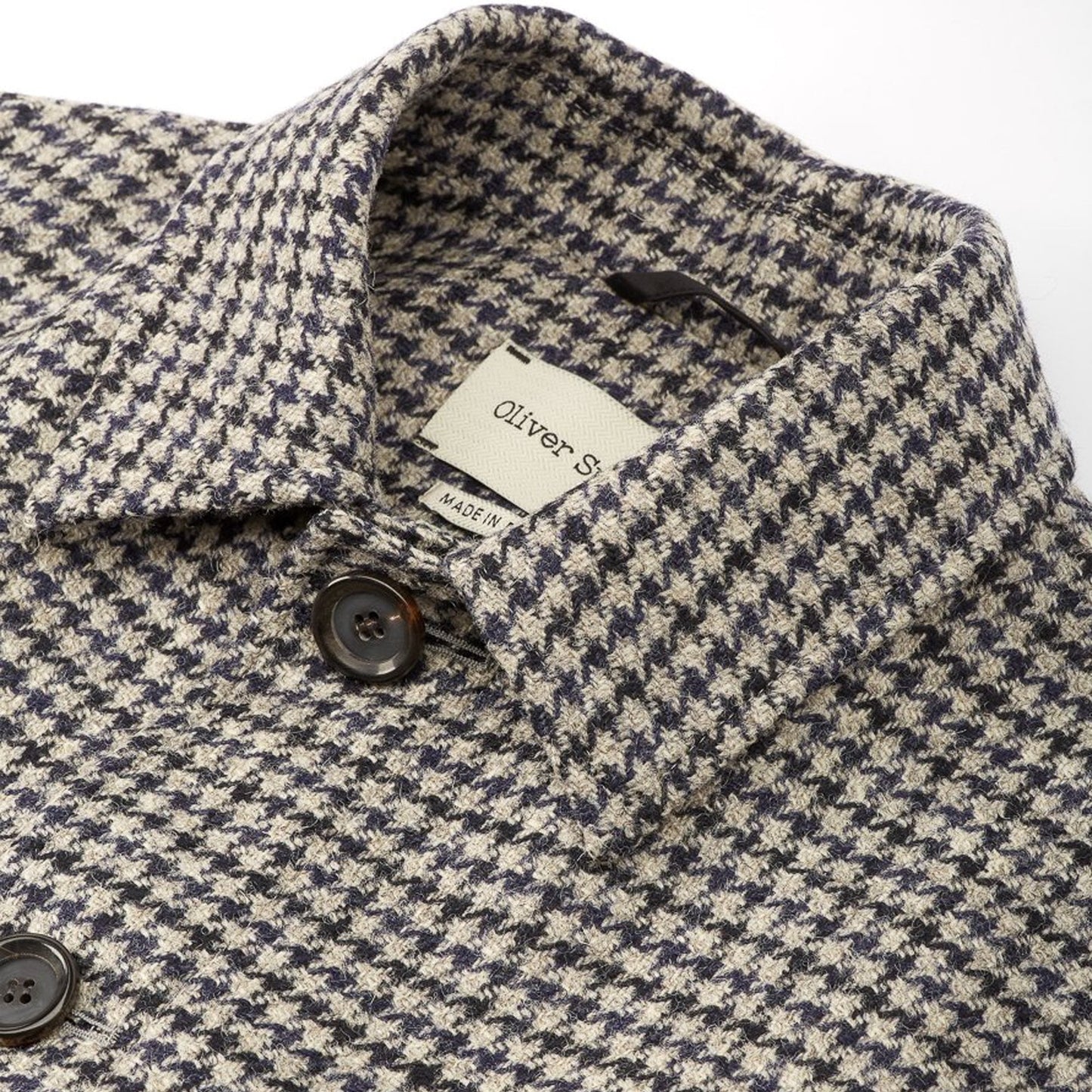 Grandpa - Houndstooth Coat - Navy