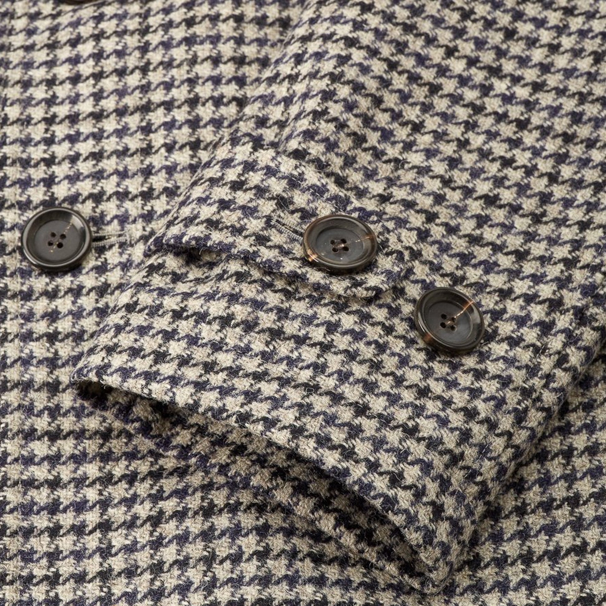 Oliver Grandpa - Houndstooth Coat - Navy